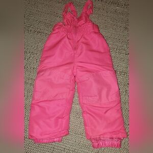 Kids Pink Snow Bib 18 Month